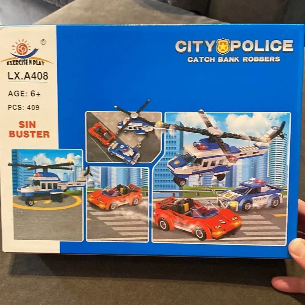 Kids City Police Building Blocks 409 pieces NWT